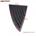 EPMAN 20SETS/CARTON Rear Quarter Window Louvers Spoiler Panel Carbon fibre ABS For Tesla Model 3 - Image 3