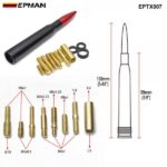 EPMAN Universal Anti-Theft Gunmetal Tip 50 Caliber Bullet Stubby Antenna For Jeep Wrangler EPTX007 - Image 2