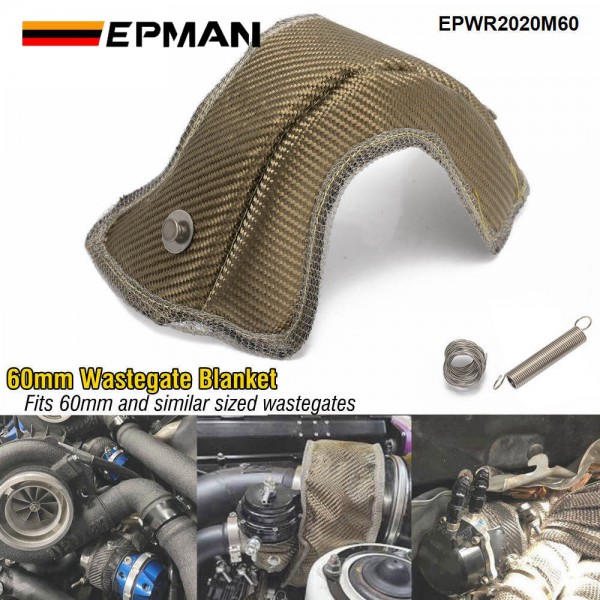 epwr2020m60_1-1.jpg EPMAN Titanium Turbo blanket Jacket Wastegate heat shield blanket Suit 60 mm Wastegate EPWR2020M60 - Image 1
