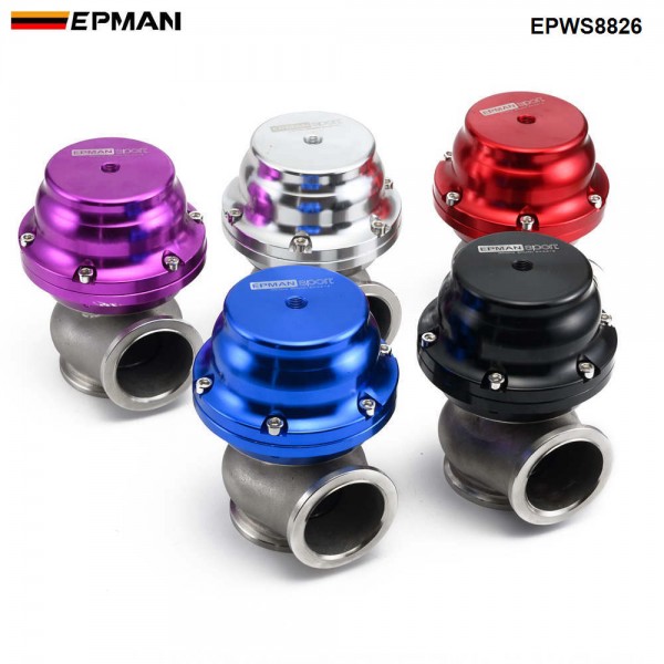 epws8826_1-1.jpg Epman Racing 44MM Turbocharge Exhaust Manifold Header Turbo Boost V-band Clamp Wastegate EPWS8826 - Image 1