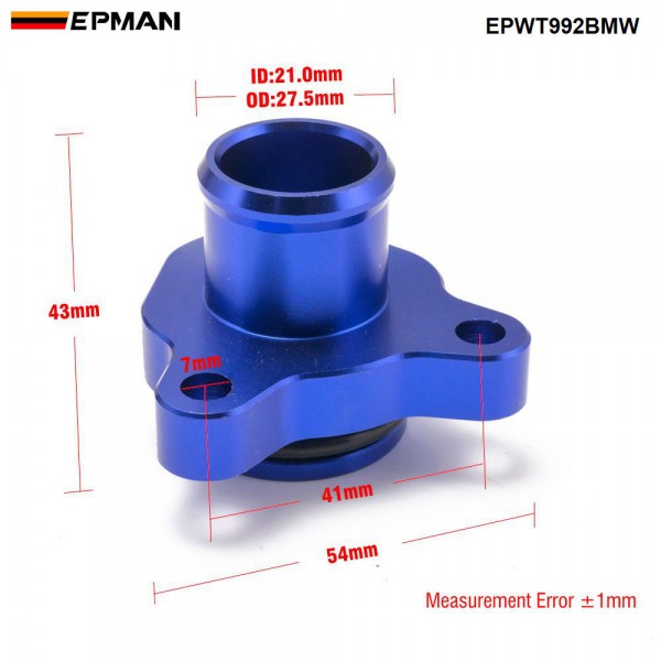 epwt992bmw_2-1.jpg EPMAN Coolant Water Hose Fitting Replacement Aluminum Connector+Clamp For BMW 335i 11537541992 11537544638 OEM EPWT992BMW