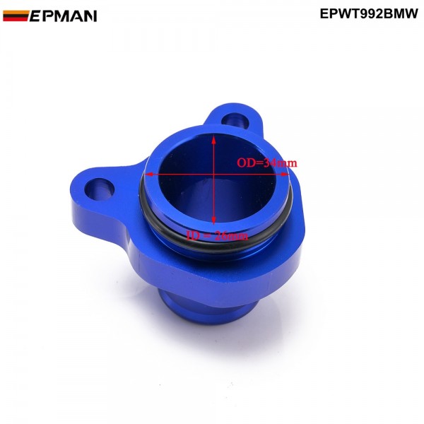 epwt992bmw_3-1.jpg EPMAN Coolant Water Hose Fitting Replacement Aluminum Connector+Clamp For BMW 335i 11537541992 11537544638 OEM EPWT992BMW