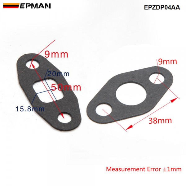 epzdp04aa_3-1.jpg EPMAN 10Pair/Lot Turbo Gaskets T3 T4 Turbine Oil Drain Gaskets EPZDP04AA