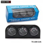TANSKY - 52mm 3in1 kit Oil Temp Gauge Voltmeter Volt Gauge Oil Pressure Gauge TK-AW-C3A
