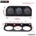 TANSKY - 52MM 3 In 1 Volt meter +water temp gauge +Oil Pressure Gauge Kit Meter For Car With Sensor TK-AW-C3C - Image 4
