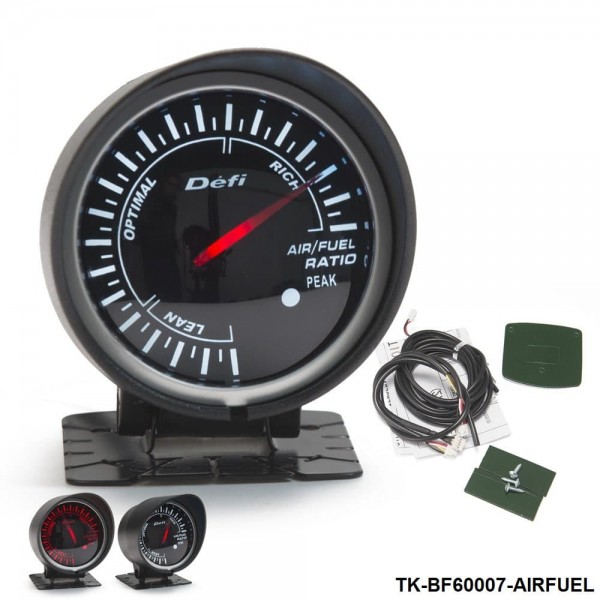 tk-bf60007-airfuel_1-1.jpg BF 60mm LED AIR/FUEL RATIO Gauge High Quality Auto Car Motor Gauge with Red & White Light TK-BF60007-AIRFUEL