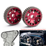 1 Pair/Set Adjustable Cam Gears Alloy Timing Gear FOR DOHC B16 B17 B18 B20 B21 B-Series For Honda Civic (Blue,Red) TK-CGB16 - Image 4