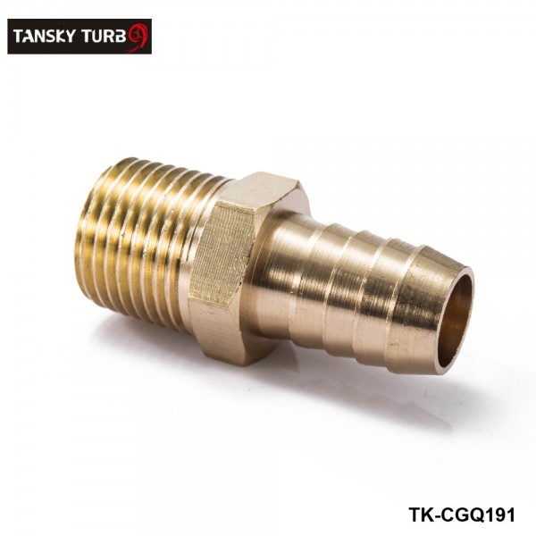 tk-cgq191_4-1.jpg TANSKY -Brass 1/2" MNPT X 5/8" Hose Barb Fitting For BMW VW AUDI Vacuum Line/Fuel Pump/Oil Cooler TK-CGQ191