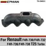 TANSKY Cast Iron Exhaust Turbo Manifold T25 Flange For Renault F4R-730 / F4R-732 / F4R-736 / F4R-738 Exclusive TK-EM031