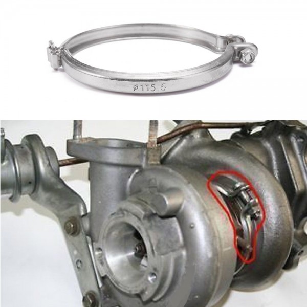 tk-hfq1155_2-1.jpg TANSKY - Turbocharger Turbine V-Clamp 115.5 mm For Mitsubishi MHI TD08 / T51R Turbo TK-HFQ1155