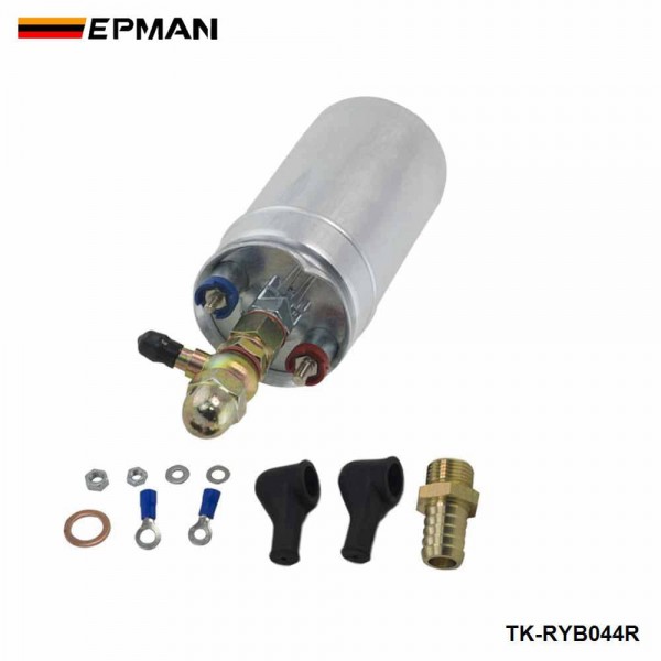 tk-ryb044r_2-1.jpg 20SET/CARTON External Fuel Pump 0580 254 044 FUEL PUMP WITH BANJO FITTING KIT HOSE ADAPTOR UNION 8MM OUTLET TAIL TK-RYB044R