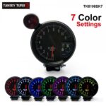 Racing Sports Car Auto 5" RPM Gauge Auto Tachometer 7 Color LED Meter TK8108BK7