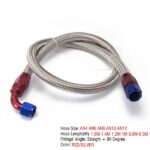 EPMAN 10PCS/LOT 55" 6AN Stainless Steel Braided Oil/Fuel Line w/ Fitting Hose End Adapter - Image 7