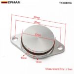 EPMAN 4 x 33mm Aluminium Swirl Flap Bungs W/Gaskets Replacement Set +O-Ring For BMW 3 5 Series Intake Manifold TKYD801A - Image 3