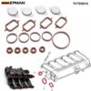 tkyd801a_3-1.jpg EPMAN 4 x 33mm Aluminium Swirl Flap Bungs W/Gaskets Replacement Set +O-Ring For BMW 3 5 Series Intake Manifold TKYD801A