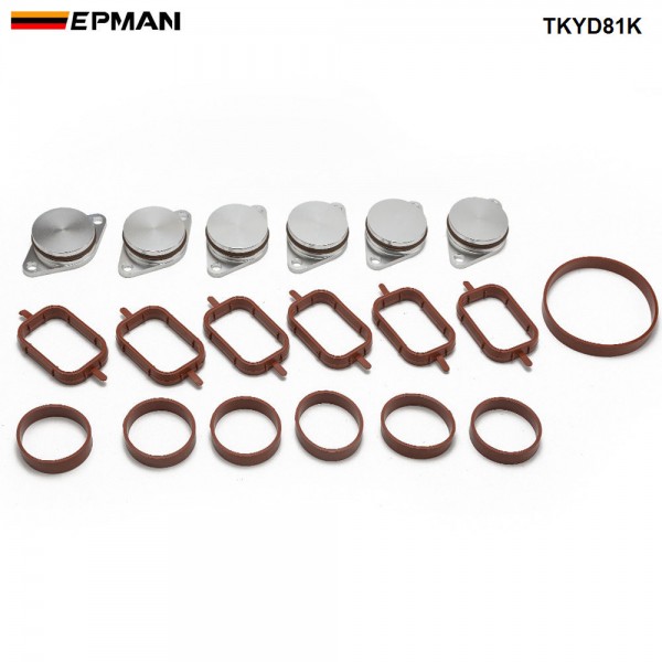tkyd81k_4-1.jpg EPMAN 6 x 33MM Diesel Swirl Flap Blanks Repair Delete Kit Flaps Gasket For BMW Previous M57 TKYD81K