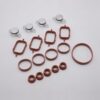 EPMAN 4 x 22mm Aluminium Swirl Flap Bungs W/Gaskets Replacement Set +O-Ring For BMW 3 5 Series Intake Manifold TKYD821A