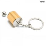 Metal Alloy 6-Speed Gear Shift Gearbox Key Ring Keyring Keychain Gifts YSK01 - Image 3