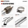 EPDPMK7_1 EPMAN Car Exhaust Downpipe For VW Golf MK7 Jetta Audi A3 Skoda Kodiaq Mk1 MQB 2.5inch EA211 1.4T Engine Racing Catless Down Pipes EPDPMK7